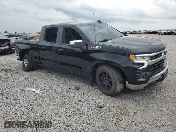 2022 Chevrolet Silverado 1500 LT with VIN 1GCUDDETXNZ502601, listed as a Copart auction lot 72182734 with 25,464 mi miles and Salvage Title. Bid and sale history available at DreamBid. Image 4.