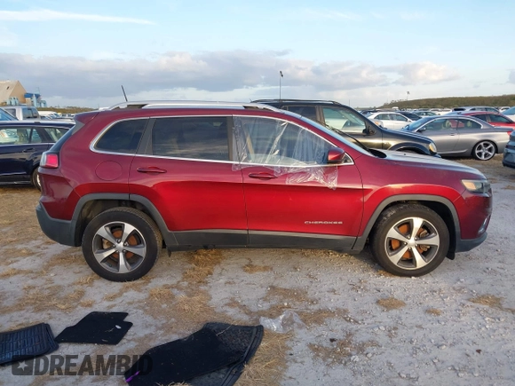 2020 Jeep Cherokee Limited with VIN 1C4PJLDB0LD592408, listed as a IAAI auction lot 40615701 with 1 mi miles. Bid and sale history available at carsss.com. Image 13.