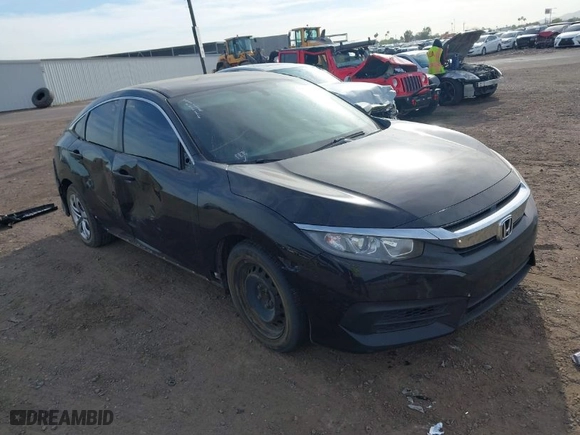 2017 Honda Civic Sedan LX with VIN 19XFC2F53HE055853, listed as a IAAI auction lot 41906645 with 186,109 mi miles. Bid and sale history available at carsss.com. Image 1.