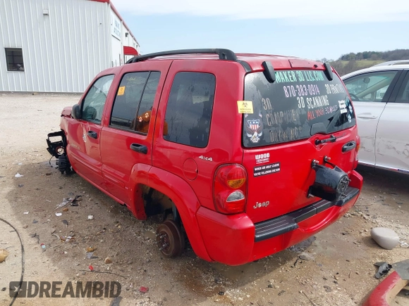 2002 Jeep Liberty Limited with VIN 1J4GL58K22W193285, listed as a IAAI auction lot 41725059 with Not Provided miles and . Bid and sale history available at carsss.com. Image 3.