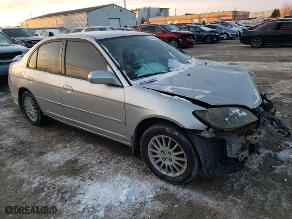 2004 Honda Civic LX with VIN 2HGES16634H904817, listed as a Copart auction lot 87169894 with 0 mi miles and Salvage Title. Bid and sale history available at carsss.com. Image 4.