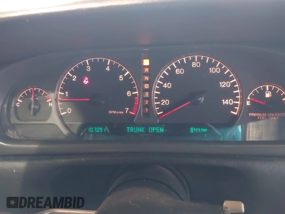1997 Cadillac Seville Luxury SLS with VIN 1G6KS52YXVU816736, listed as a IAAI auction lot 41854220 with 107,091 mi miles. Bid and sale history available at carsss.com. Image 7.