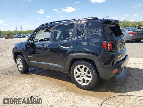 2017 Jeep Renegade Altitude with VIN ZACCJBBB3HPF80404, listed as a Copart auction lot 52114865 with 155,068 mi miles and Salvage title. Bid and sale history available at DreamBid. Image 2.