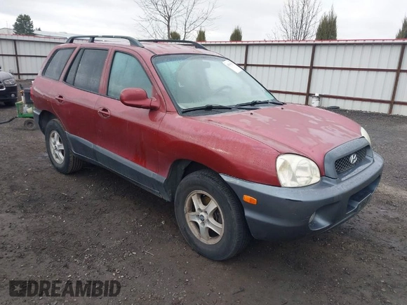2004 Hyundai Santa Fe GLS with VIN KM8SC73DX4U640640, listed as a IAAI auction lot 41803501 with 149,924 mi miles. Bid and sale history available at carsss.com. Image 1.