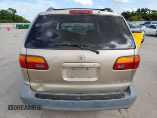2000 Toyota Sienna LE with VIN 4T3ZF13C2YU218417, listed as a Copart auction lot 63328035 with 263,439 mi miles and Salvage title. Bid and sale history available at DreamBid. Image 6.