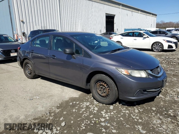 2014 Honda Civic Sedan LX with VIN 19XFB2F59EE232100, listed as a Copart auction lot 49853685 with 116,646 mi miles and Salvage Title. Bid and sale history available at carsss.com. Image 4.