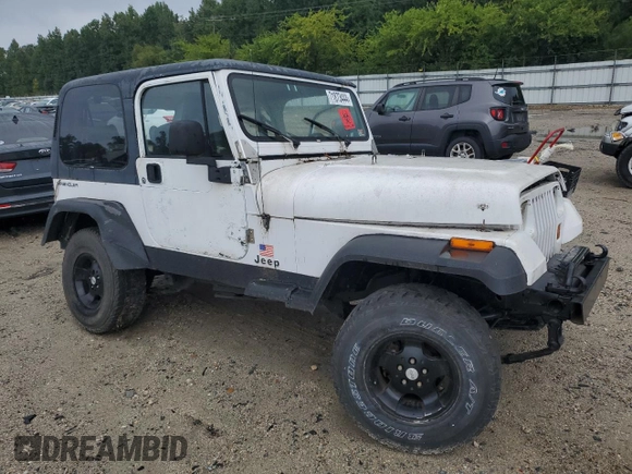 1995 Jeep Wrangler S with VIN 1J4FY19P3SP252810, listed as a Copart auction lot 71873444 with 0 mi miles and Salvage Title. Bid and sale history available at carsss.com. Image 4.