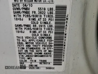 2010 Infiniti FX with VIN JN8AS1MW3AM855678, listed as a Copart auction lot 70420954 with 170,275 mi miles and Clean Title. Bid and sale history available at DreamBid. Image 13.