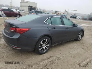 2016 Acura TLX with VIN 19UUB1F3XGA000869, listed as a Copart auction lot 43848055 with 131,104 mi miles and Salvage Title. Bid and sale history available at carsss.com. Image 3.