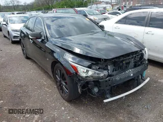 2018 Infiniti Q50 3.0t LUXE with VIN JN1EV7AP1JM355638, listed as a IAAI auction lot 41954052 with 66,663 mi miles. Bid and sale history available at carsss.com. Image 1.