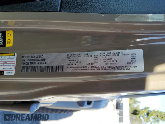 2020 Jeep Gladiator Mojave z VIN 1C6JJTEG9LL208784, wystawiony jako Copart lot #88921805 z przebiegiem 50 202 mil mil oraz Szkoda całkowita • Salvage title. Historia ofert i sprzedaży dostępna na DreamBid. Obrazek 13.