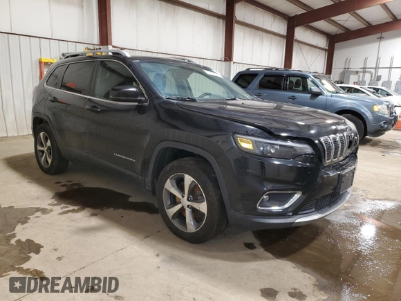 2019 Jeep Cherokee Limited with VIN 1C4PJMDX2KD451081, listed as a Copart auction lot 50602505 with 117,304 mi miles and Salvage Title. Bid and sale history available at carsss.com. Image 4.