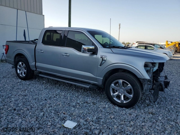 2021 Ford F-150 XL with VIN 1FTEW1C8XMKE52138, listed as a Copart auction lot 52744615 with 127,833 mi miles and Salvage Title. Bid and sale history available at carsss.com. Image 4.
