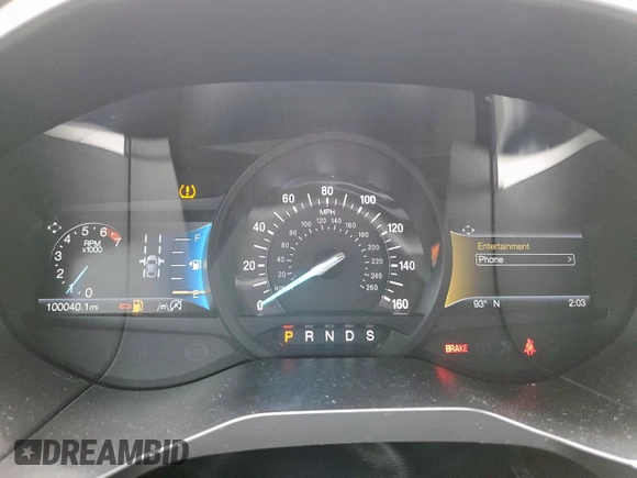 2020 Ford Edge SEL with VIN 2FMPK3J90LBA71592, listed as a Copart auction lot 62362655 with 100,040 mi miles and Salvage title. Bid and sale history available at DreamBid. Image 9.