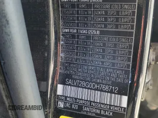 2013 Land Rover Range Rover Evoque Dynamic Premium z VIN SALVT2BG0DH768712, wystawiony jako Copart lot #87446974 z przebiegiem 85 849 mil mil oraz Szkoda całkowita • Salvage title. Historia ofert i sprzedaży dostępna na DreamBid. Obrazek 13.