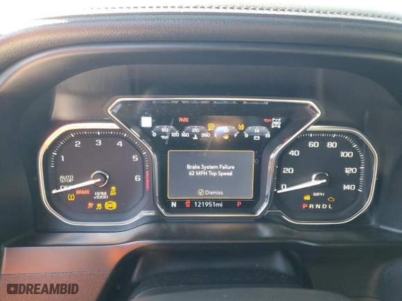 2020 GMC Sierra 1500 Denali with VIN 3GTU9FED7LG296690, listed as a Copart auction lot 88512155 with 121,951 mi miles and Salvage Title. Bid and sale history available at carsss.com. Image 9.
