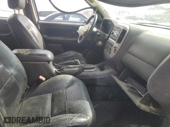 2005 Ford Escape Limited with VIN 1FMCU04145KA37838, listed as a Copart auction lot 52081585 with Not provided miles and Salvage title. Bid and sale history available at DreamBid. Image 7.