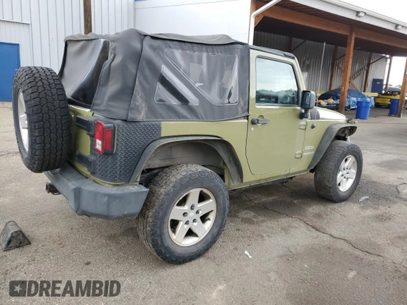 2013 Jeep Wrangler Sport with VIN 1C4AJWAGXDL586971, listed as a Copart auction lot 61574535 with 178,927 mi miles and Clean title. Bid and sale history available at DreamBid. Image 3.