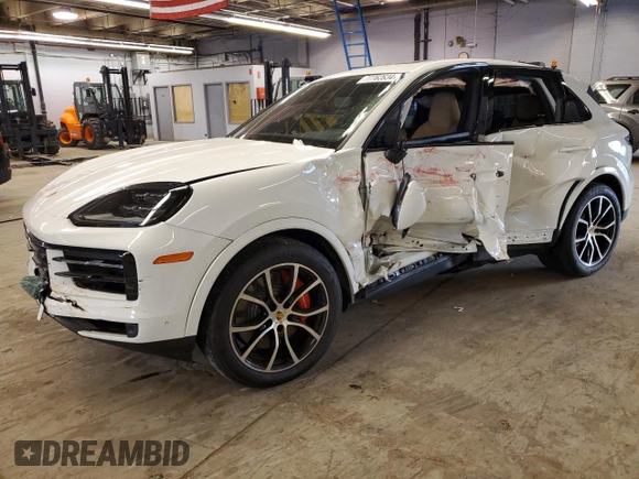 2024 Porsche Cayenne S with VIN WP1AL2AY1RDA32214, listed as a Copart auction lot 77782634 with Not provided miles and Salvage title. Bid and sale history available at DreamBid. Image 1.
