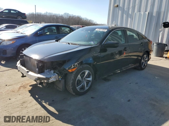 2019 Honda Civic LX with VIN 2HGFC2F69KH545378, listed as a Copart auction lot 47031865 with 66,498 mi miles and Salvage Title. Bid and sale history available at DreamBid. Image 1.