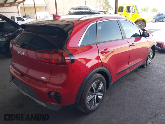 2022 Kia Niro LXS with VIN KNDCB3LC1N5549795, listed as a IAAI auction lot 40236160 with 1 mi miles. Bid and sale history available at carsss.com. Image 4.