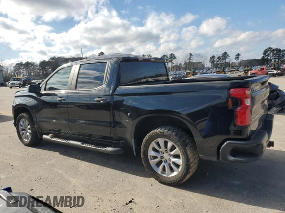 2020 Chevrolet Silverado 1500 Custom with VIN 3GCPWBEK4LG137008, listed as a Copart auction lot 87050564 with 169,386 mi miles and Salvage Title. Bid and sale history available at carsss.com. Image 2.