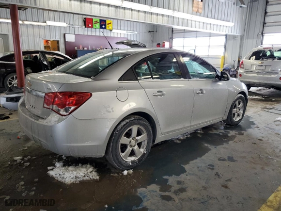2012 Chevrolet Cruze LTZ with VIN 1G1PH5SCXC7117827, listed as a Copart auction lot 46258225 with 162,834 mi miles and Salvage Title. Bid and sale history available at carsss.com. Image 3.