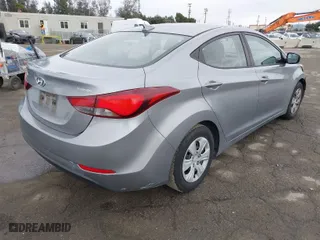 2016 Hyundai Elantra SE with VIN 5NPDH4AE7GH698213, listed as a IAAI auction lot 41775902 with 153,375 mi miles. Bid and sale history available at carsss.com. Image 4.