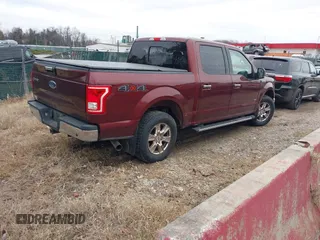 2017 Ford F-150 XL with VIN 1FTEW1EG9HFB75226, listed as a IAAI auction lot 41130292 with 125,205 mi miles. Bid and sale history available at carsss.com. Image 4.