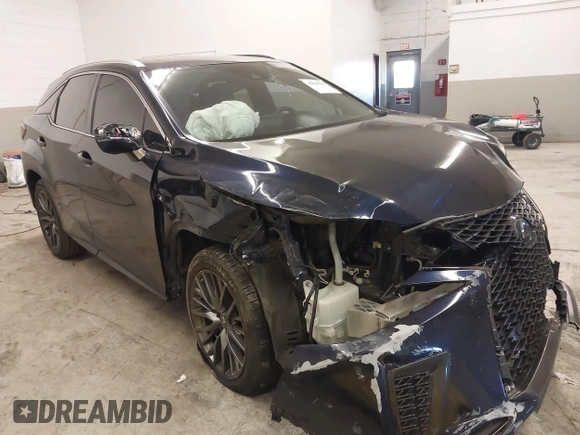 2021 Lexus RX 350 F Sport with VIN 2T2SZMDA6MC293404, listed as a IAAI auction lot 41825619 with 61,599 mi miles and . Bid and sale history available at DreamBid. Image 1.