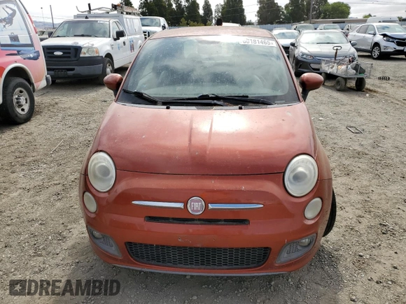 2012 FIAT 500 Sport with VIN 3C3CFFBR6CT102988, listed as a Copart auction lot 60181465 with 132,512 mi miles and Clean title. Bid and sale history available at DreamBid. Image 5.