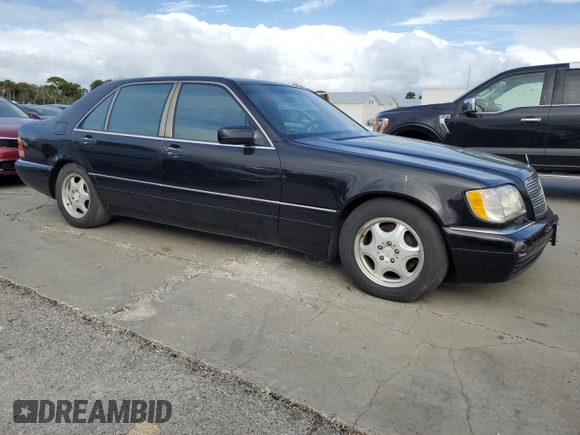 1998 Mercedes-Benz S-Class with VIN WDBGA51G6WA384615, listed as a Copart auction lot 77258814 with 0 mi miles and Salvage Title. Bid and sale history available at carsss.com. Image 4.