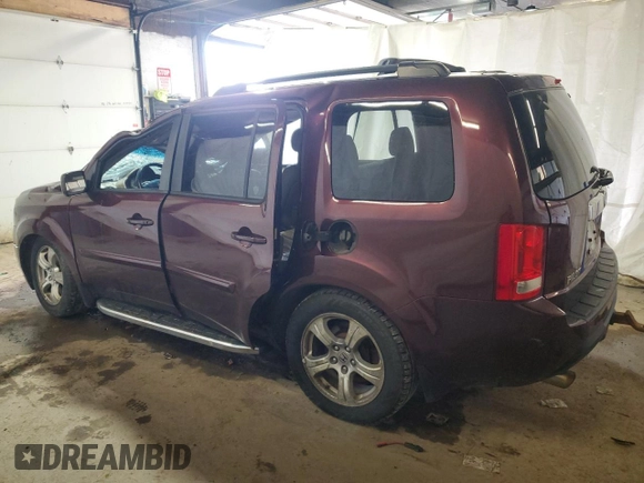 2013 Honda Pilot EX-L with VIN 5FNYF4H56DB046111, listed as a Copart auction lot 55893615 with 215,679 mi miles and Salvage Title. Bid and sale history available at DreamBid. Image 2.