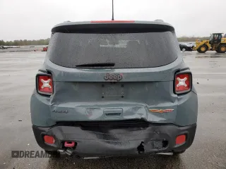 2018 Jeep Renegade Trailhawk with VIN ZACCJBCB1JPG82918, listed as a Copart auction lot 50138465 with 57,766 mi miles and Salvage Title. Bid and sale history available at carsss.com. Image 6.
