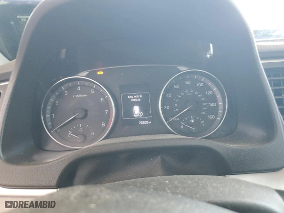 2017 Hyundai Elantra SE with VIN 5NPD84LFXHH110263, listed as a Copart auction lot 52234985 with 76,302 mi miles and Salvage Title. Bid and sale history available at carsss.com. Image 9.