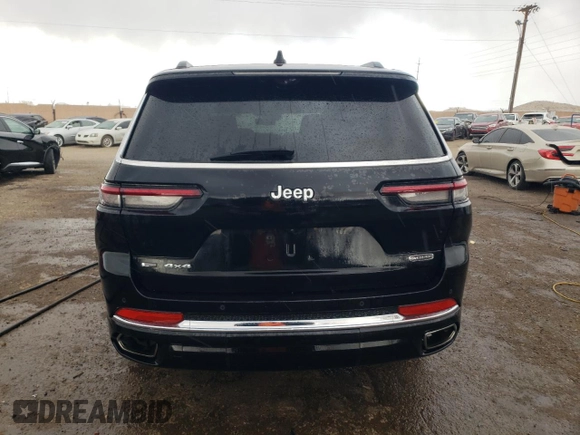 2022 Jeep Grand Cherokee Overland with VIN 1C4RJKDG5N8552142, listed as a Copart auction lot 47270055 with 52,377 mi miles and Salvage title. Bid and sale history available at DreamBid. Image 6.