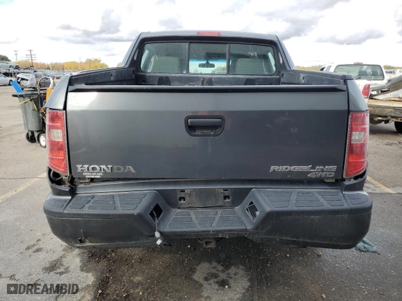 2010 Honda Ridgeline RT with VIN 5FPYK1F25AB007595, listed as a Copart auction lot 78267174 with 184,484 mi miles and Salvage Title. Bid and sale history available at carsss.com. Image 6.