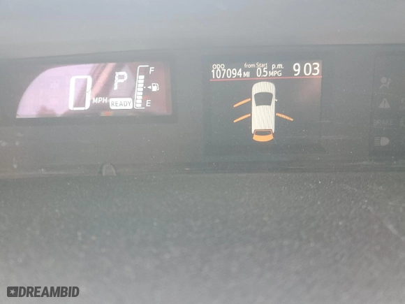 2014 Toyota Prius c One with VIN JTDKDTB34E1573233, listed as a Copart auction lot 54385895 with 107,094 mi miles and Clean Title. Bid and sale history available at carsss.com. Image 9.