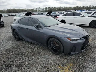 2023 Lexus IS with VIN JTHAP1D20P5002151, listed as a Copart auction lot 85615874 with 36,612 mi miles and Salvage Title. Bid and sale history available at carsss.com. Image 4.