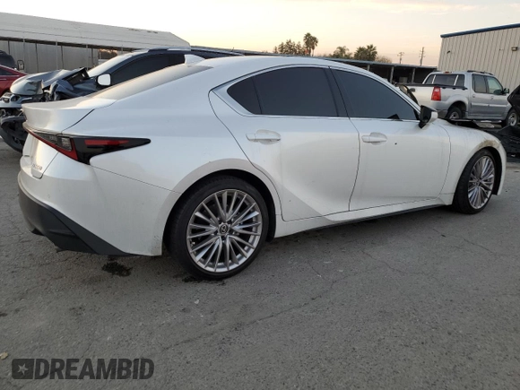 2023 Lexus IS 300 with VIN JTHDA1D28P5127557, listed as a Copart auction lot 88539325 with Not provided miles and Salvage title. Bid and sale history available at DreamBid. Image 3.