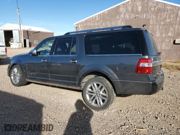 2017 Ford Expedition EL Platinum with VIN 1FMJK1MT3HEA30953, listed as a Copart auction lot 79751474 with 96,951 mi miles and Salvage Title. Bid and sale history available at carsss.com. Image 2.