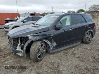 2018 Mercedes-Benz GLE 43 AMG with VIN 4JGDA6EB1JB119768, listed as a Copart auction lot 42336745 with 109,828 mi miles and Salvage Title. Bid and sale history available at DreamBid. Image 1.