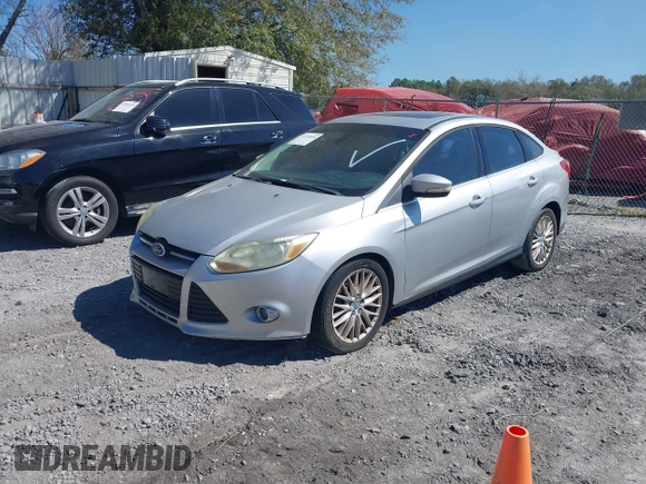 2012 Ford Focus SEL with VIN 1FAHP3H29CL114884, listed as a IAAI auction lot 41785864 with 180,095 mi miles. Bid and sale history available at carsss.com. Image 2.