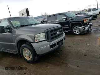 2005 Ford F-250 XL with VIN 1FTNX20575EC72208, listed as a Copart auction lot 80670874 with 215,484 mi miles and Salvage title. Bid and sale history available at DreamBid. Image 11.