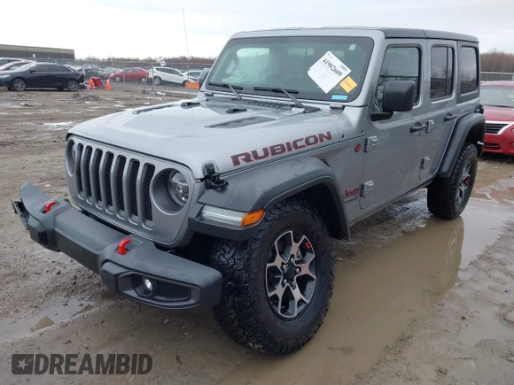 2021 Jeep Wrangler Unlimited Rubicon with VIN 1C4JJXFM6MW543912, listed as a IAAI auction lot 41902609 with 23,224 mi miles. Bid and sale history available at carsss.com. Image 2.