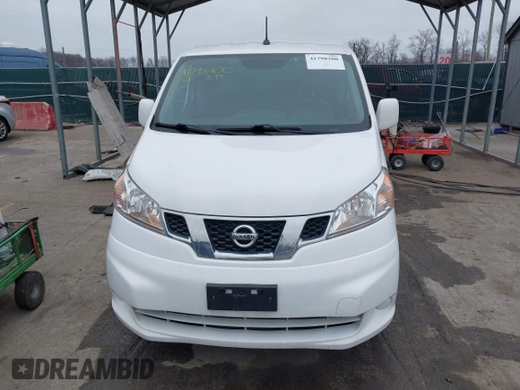 2020 Nissan NV200 Compact Cargo SV with VIN 3N6CM0KNXLK691705, listed as a IAAI auction lot 41798200 with 206,167 mi miles. Bid and sale history available at carsss.com. Image 12.