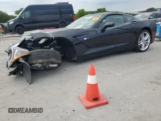 2018 Chevrolet Corvette 1LT with VIN 1G1YB2D79J5101065, listed as a Copart auction lot 62185325 with 58,657 mi miles and Salvage title. Bid and sale history available at DreamBid. Image 1.