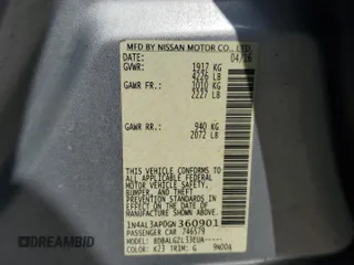 2016 Nissan Altima S z VIN 1N4AL3AP0GN360901, wystawiony jako Copart lot #55363765 z przebiegiem 155 822 mil mil oraz Szkoda całkowita • Salvage title. Historia ofert i sprzedaży dostępna na DreamBid. Obrazek 12.