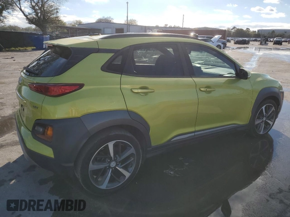 2018 Hyundai Kona Ultimate with VIN KM8K53A54JU094881, listed as a Copart auction lot 46808235 with 64,149 mi miles and Salvage Title. Bid and sale history available at carsss.com. Image 3.
