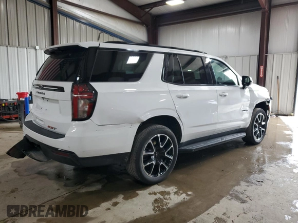 2023 Chevrolet Tahoe RST with VIN 1GNSKRKD9PR540015, listed as a Copart auction lot 58084495 with 23,815 mi miles and Salvage title. Bid and sale history available at DreamBid. Image 3.